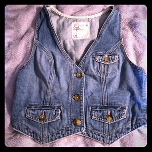 AEO Vintage Denim Jean Vest